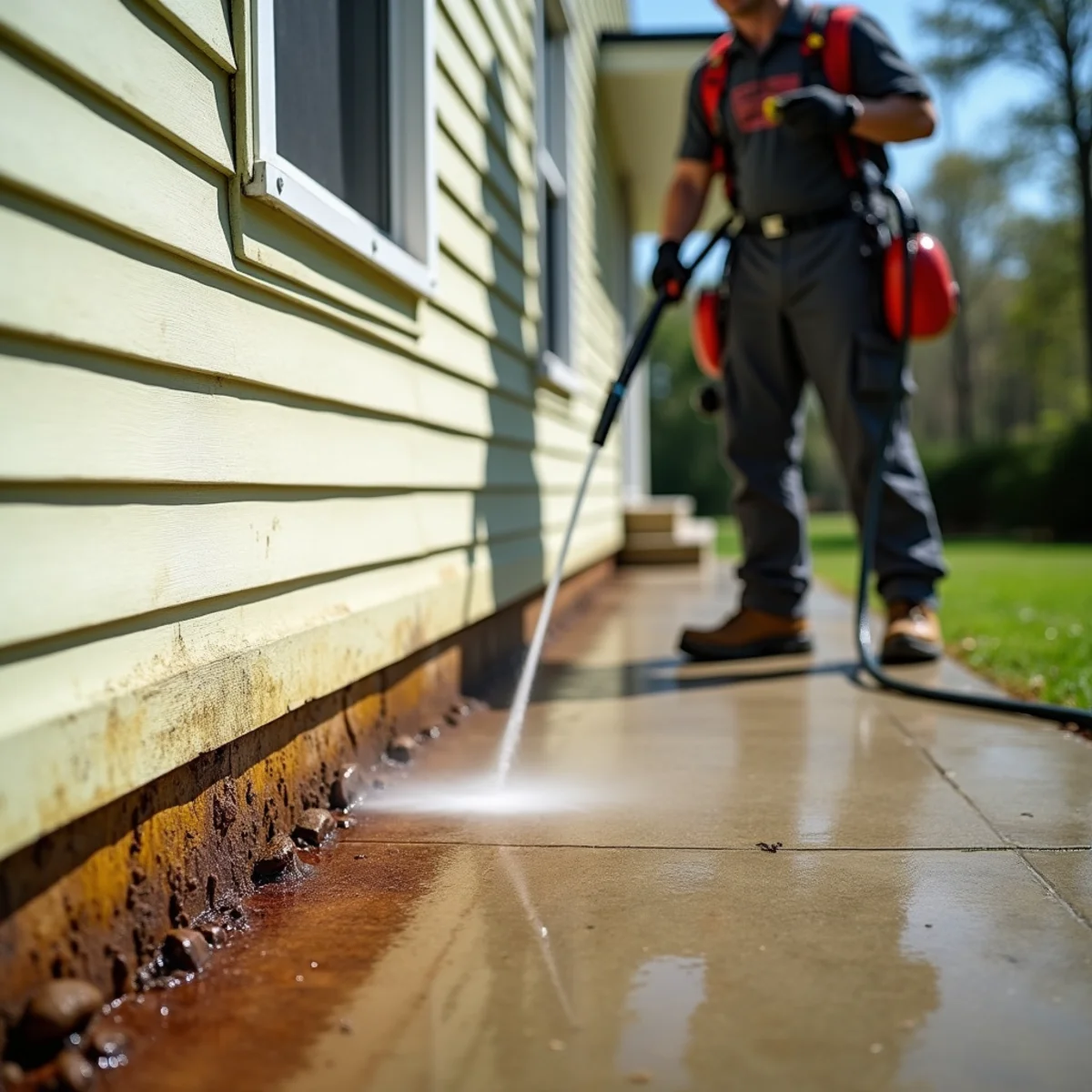Pollen, algae, mildew, and red clay buildup common on Georgia properties